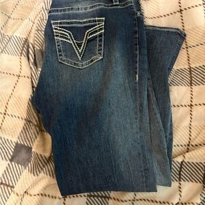 Vigoss Dark Blue Straight Leg Jeans